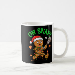 Funny Gingerbread Lacrosse Christmas Cookie Oh Sna Coffee Mug