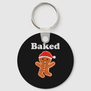 Funny Gingerbread Man Baked Cookie Baking Adult Ch Keychain