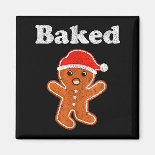 Funny Gingerbread Man Baked Cookie Baking Adult Ch Magnet