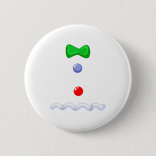 Funny Gingerbread Man Christmas Costume  2 Inch Round Button