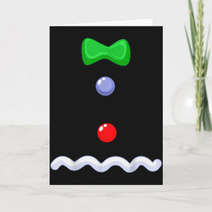 Funny Gingerbread Man Christmas Costume  Card