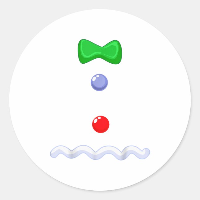 Funny Gingerbread Man Christmas Costume  Classic Round Sticker (Front)