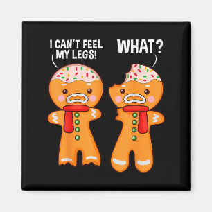 Funny Gingerbread Man Ginger Bread Men Christmas X Magnet