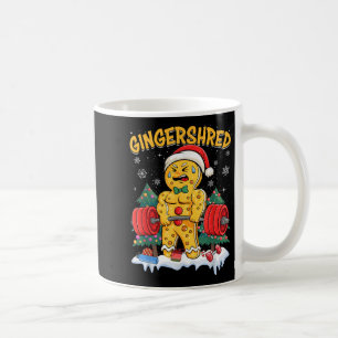 Funny Gingerbread Man Gingershred Gym Bodybuilding Coffee Mug