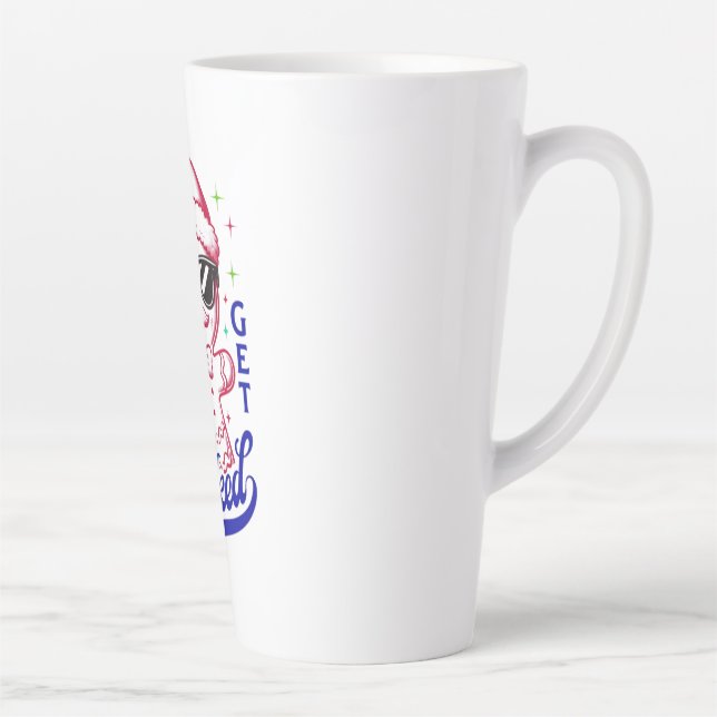 Funny Gingerbread Man - Let's Get Baked Latte Mug (Right)