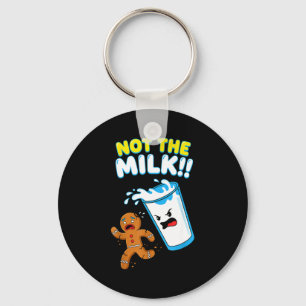 Funny Gingerbread Man Not The Milk Pun Cookies Wom Keychain