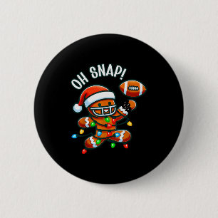 Funny Gingerbread Man Pajamas &amp; Pjs Xmas Holid 2 Inch Round Button
