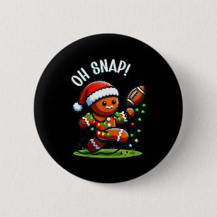 Funny Gingerbread Man Pajamas &amp; Pjs Xmas Holid 2 Inch Round Button