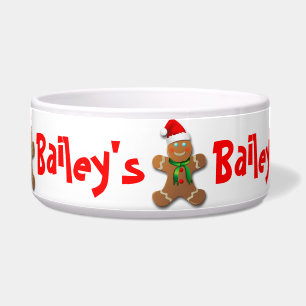 Funny Gingerbread Man with Santa Hat