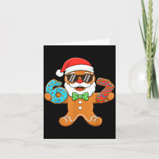 Funny Gingerbread Six Seven 67 Christmas Ice Cream Card