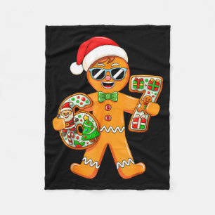Funny Gingerbread Six Seven 67 Gingerbread Man Xma Fleece Blanket