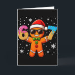 Funny Gingerbread Six Seven 67 Ice Cream Drip Chri Card<br><div class="desc">Funny Gingerbread Six Seven 67 Ice Cream Drip Christmas Boys</div>