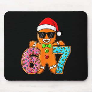 Funny Gingerbread Six Seven 67 Ice Cream Drip Chri Mouse Pad