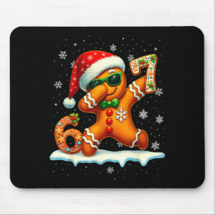 Funny Gingerbread Six Seven 67 Ice Cream Drip Chri Mouse Pad