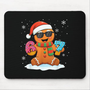 Funny Gingerbread Six Seven 67 Ice Cream Drip Chri Mouse Pad