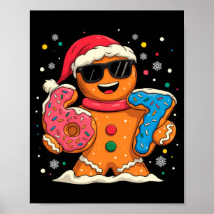 Funny Gingerbread Six Seven 67 Ice Cream Drip Chri Poster