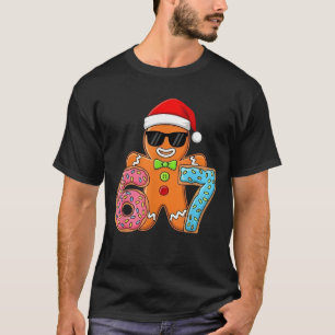 Funny Gingerbread Six Seven 67 Ice Cream Drip Chri T-Shirt