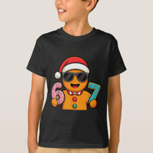 Funny Gingerbread Six Seven 67 Ice Cream Drip Chri T-Shirt