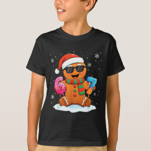 Funny Gingerbread Six Seven 67 Ice Cream Drip Chri T-Shirt
