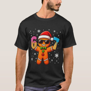 Funny Gingerbread Six Seven 67 Ice Cream Drip Chri T-Shirt