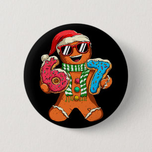 Funny Gingerbread Six Seven 67 Meme Ice Cream Chri 2 Inch Round Button