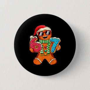 Funny Gingerbread Six Seven 67 Meme Ice Cream Chri 2 Inch Round Button