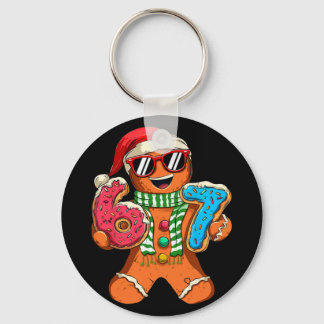 Funny Gingerbread Six Seven 67 Meme Ice Cream Chri Keychain