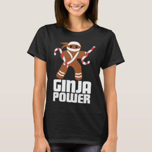 Funny Ginja Power Cute Christmas Cookie Gingerbrea T-Shirt