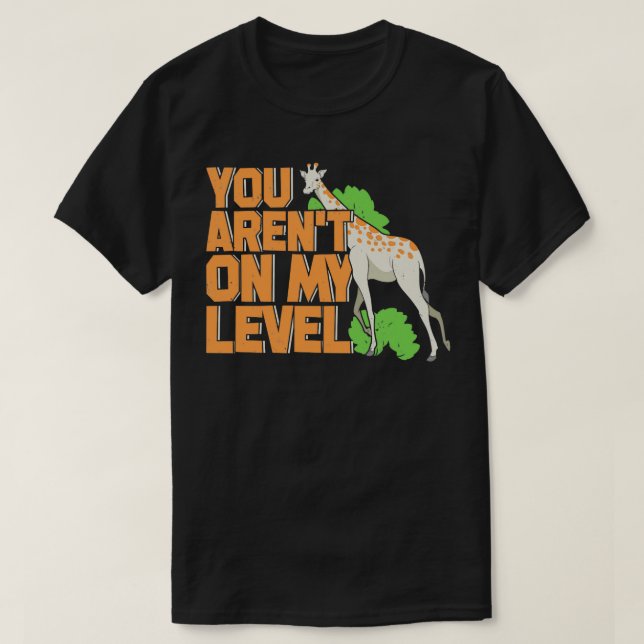 Funny Giraffe Animal Keeper Gift  T-Shirt (Design Front)