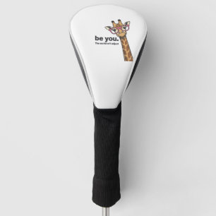 Funny Giraffe Be You Vintage Engraving Shirt Desig Golf Head Cover