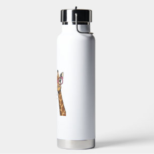 Funny Giraffe Be You Vintage Engraving Shirt Desig Water Bottle