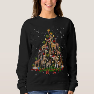 Funny Giraffe Christmas Tree Ornament Decor Cute Sweatshirt