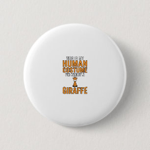 Funny Giraffe Costume Vector Shirt Design_1 2 Inch Round Button