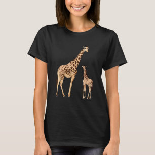 Funny Giraffe Design For Women Kids Boys Girls Gir T-Shirt