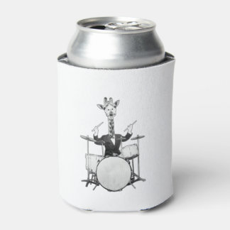 Funny Giraffe Drummer Drumer Drums Drumset Drumsti Can Cooler