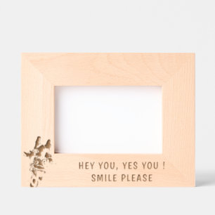 Funny Giraffe Etched Frames - Custom Text