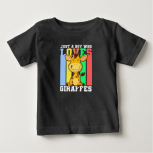 Funny Giraffe For Boys Baby T-Shirt