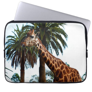 Funny Giraffe Giving A Raspberry, Laptop Sleeve