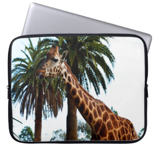 Funny Giraffe Giving A Raspberry, Laptop Sleeve