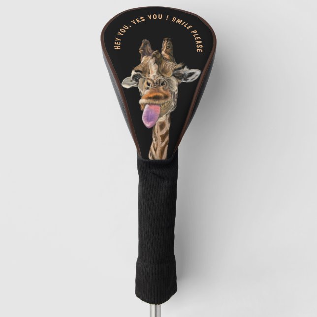 Funny Giraffe Golf Head Cover (Front)