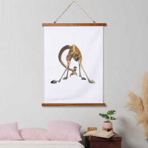 Funny Giraffe Graphic – Cute & Cool Design Animal Hanging Tapestry