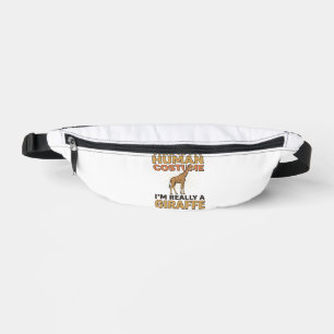 Funny Giraffe Human Costume Vintage Engraving Shir Fanny Pack