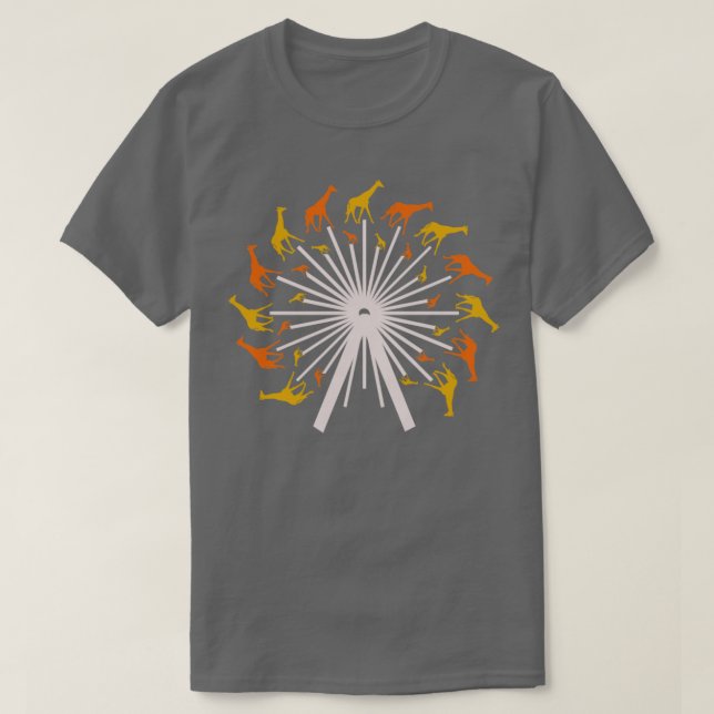 Funny Giraffe Lover Gift Giraffe T-Shirt (Design Front)