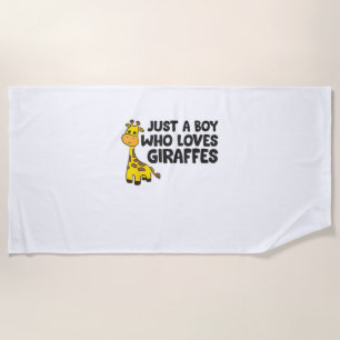 Funny Giraffe Lover Giraffe Skateboard  Beach Towel