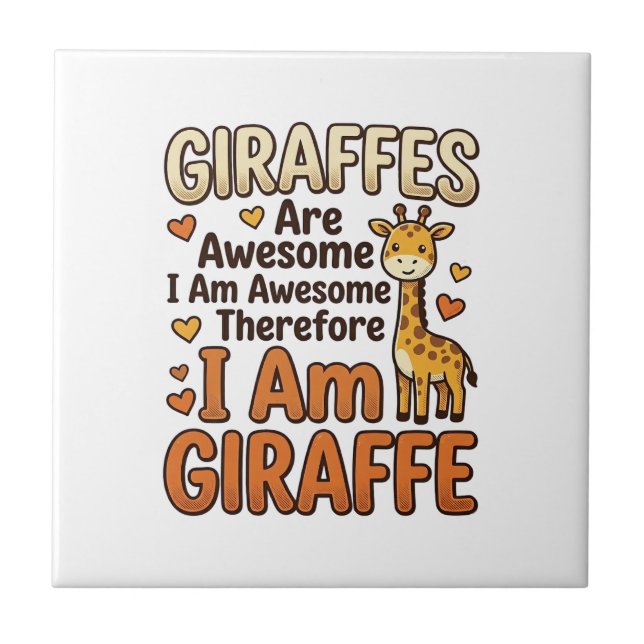 Funny Giraffe Lover Vintage Engraving Shirt Design Tile (Front)