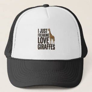 Funny Giraffe Lover Vintage Engraving Shirt Design Trucker Hat