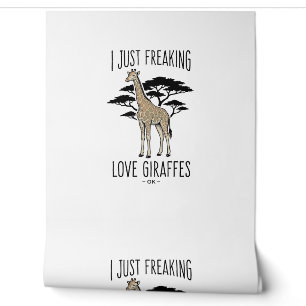 Funny Giraffe Lover Vintage Engraving Shirt Design Wallpaper