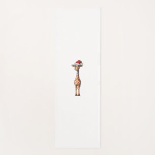Funny Giraffe Lovers Christmas Pajama Giraffe Sant Yoga Mat