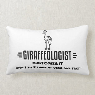 Funny Giraffe Lumbar Pillow