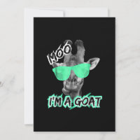 Funny Giraffe Moo Im A Goat Cute Zoo Animal Gift